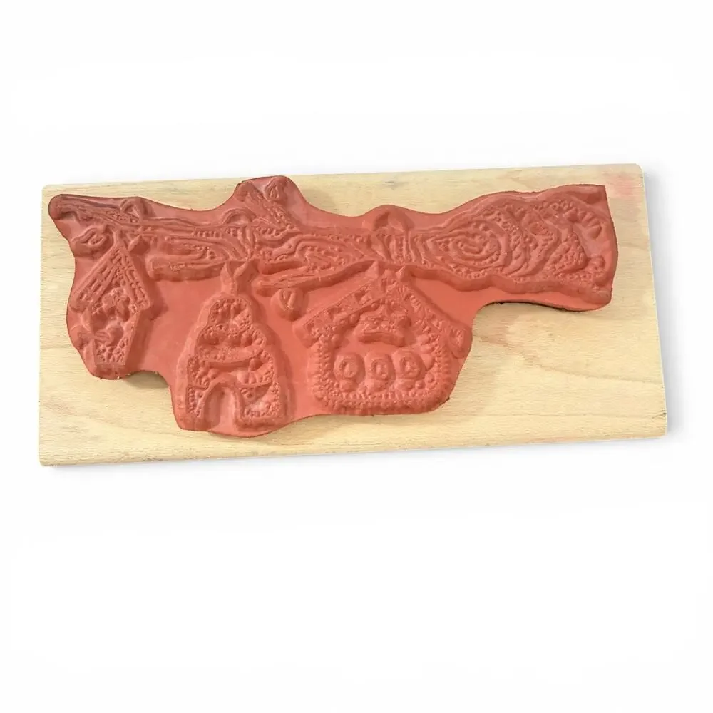 Inky Antics On A Limb Bird House Rubber Stamp